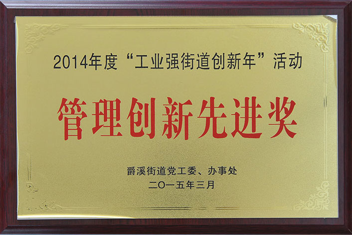 管理创新先进奖